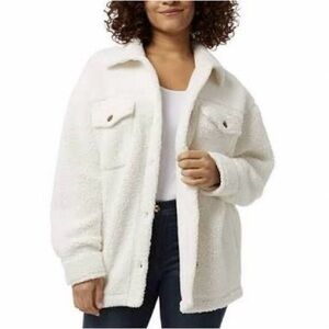 32 Degrees White Teddy Jacket